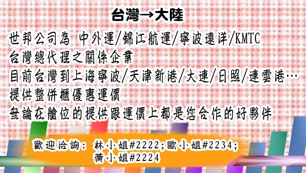 台灣大陸拚箱專家